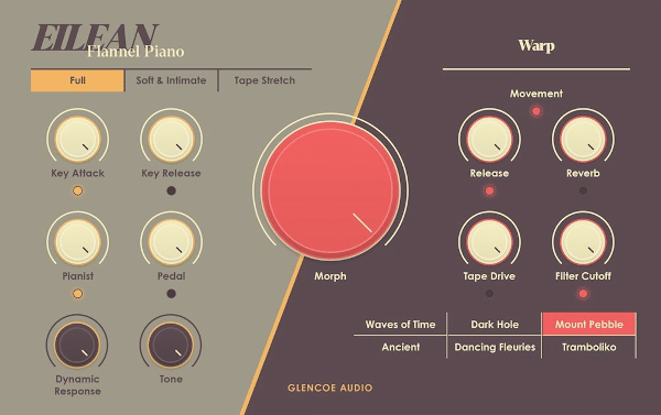 Eilean Flannel Piano interface