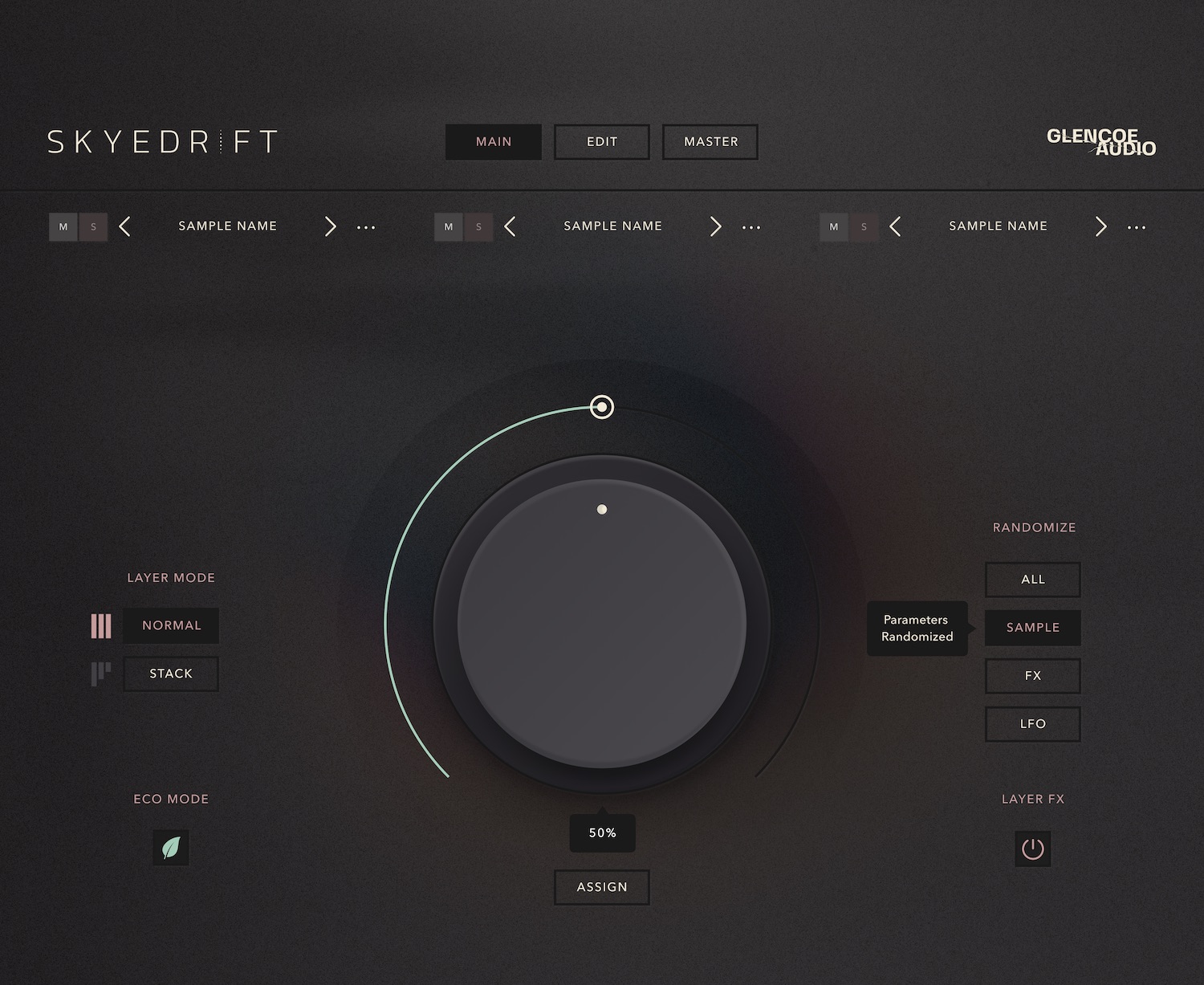 Skyedrift interface